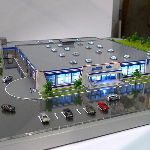 3D печать макет торгового комплекса в Киеве