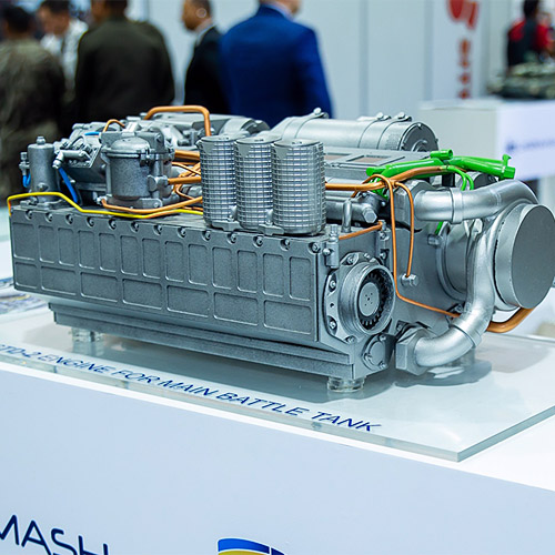 3D printing of 6TD engine model in Kiev, Ukraine