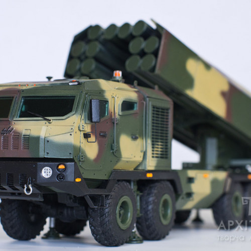 3D printing еxhibition model of the MLRS Vil'kha in Kiev, Ukraine