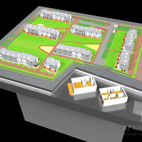 Creation of a virtual model for 3D printing architectural model