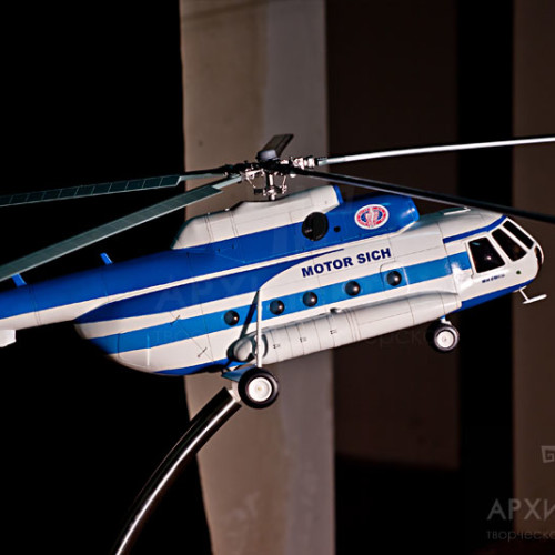 Custom model of the Mi-8MSB helicopter