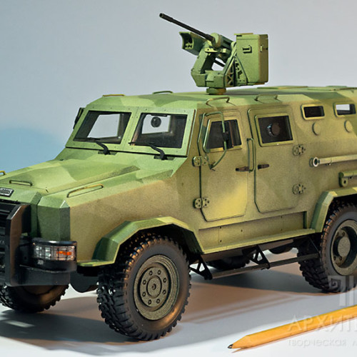 3D print of the model of the armored car KOZAK-II to order