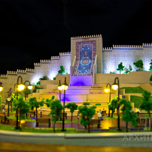 Architectural Model of Heydar Aliyev Park making - 3D printing and 3D milling