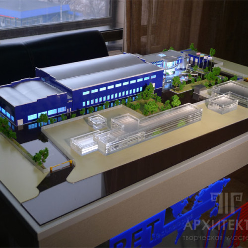 Scale Model of office-production complex in Ukraine