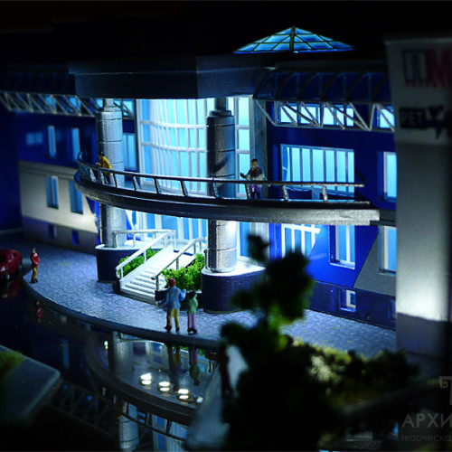 Custom made Architectural Model of office-production complex