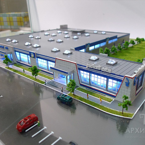 3D printing Architectural Model of trading complex