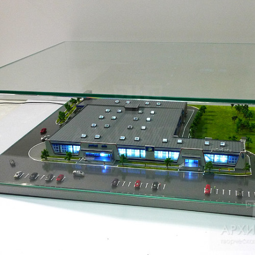 Custom made Architectural Model of trading complex