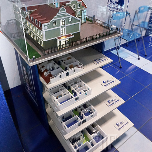 3D printing in Ukraine architectural layout with a section of the floor