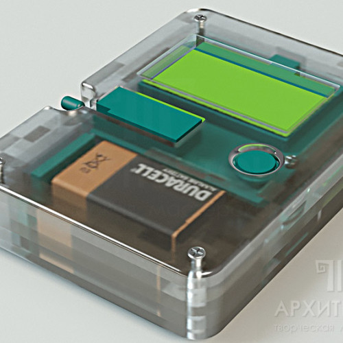 3D visualization of a transparent case design