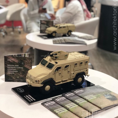 модели украинской военной техники на выставке EDEX-2018 в Египте