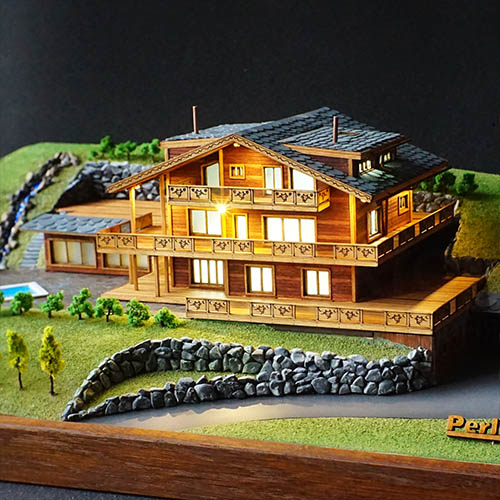 custom made Architectural model of cottage, Kyiv