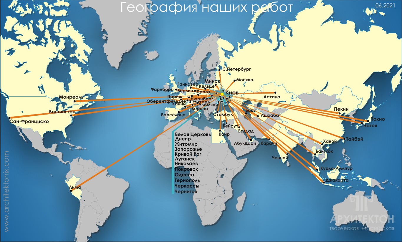 Travel of our models and 3D models by country