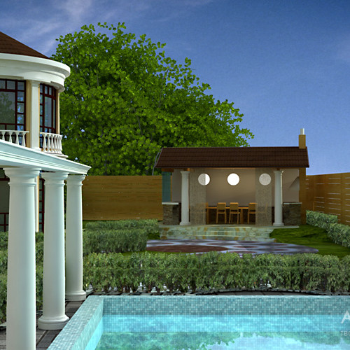 Landscaping project of the estate