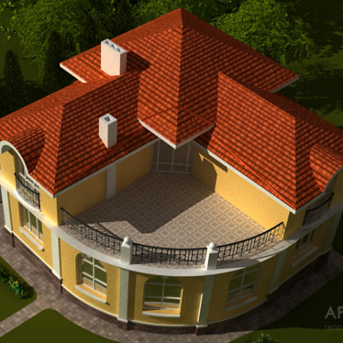 Architectural project of the cottage