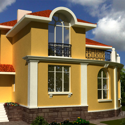 Architectural project of the cottage