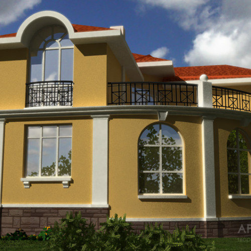 Architectural project of the cottage