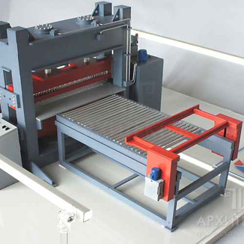 3D printing of the layout of the machine for presentation