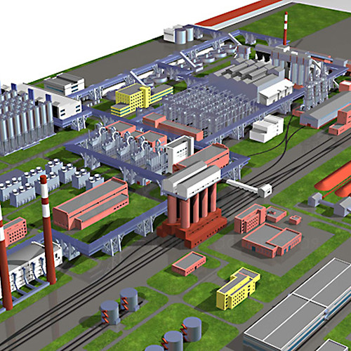 production of a virtual model for 3D plant model printing