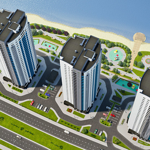 Visualization of a residential complex