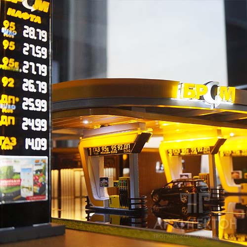 custom made Model of gas station, Kyiv