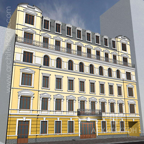 Проект готелю по вулиці Ярославів Вал, в м. Києві