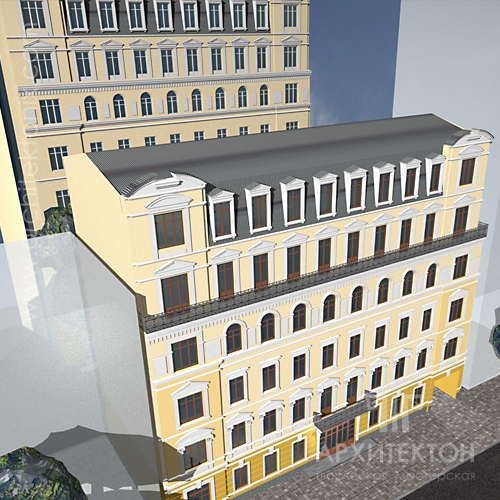 Project of reconstruction of an apartment house
