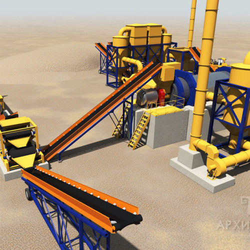 3D graphics of the industrial site project