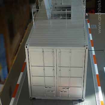 1:10 scale Model of Gas station AKAZS-7