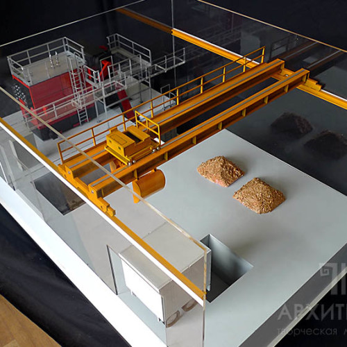 Exhibition model of boiler