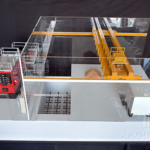 1:20 scale Exhibition model of boiler