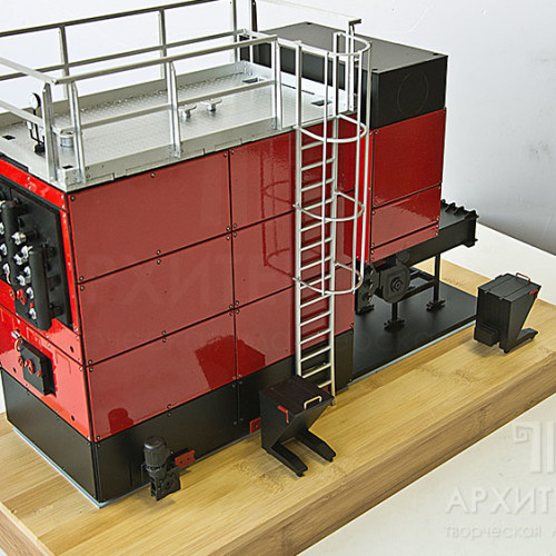 Gift version of the boiler model on a wooden base