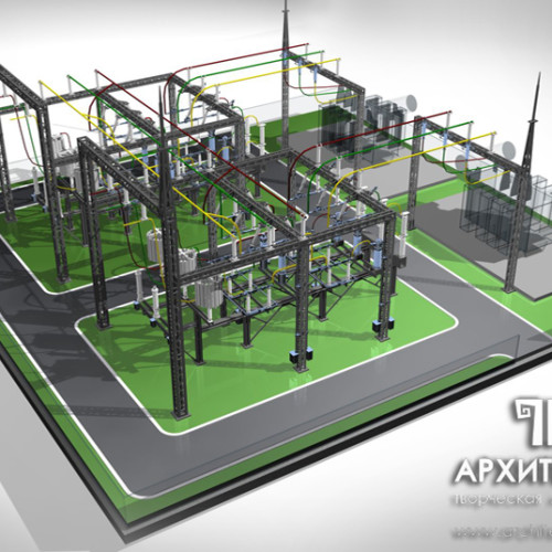 Visualization of the substation model project, for reconciliation