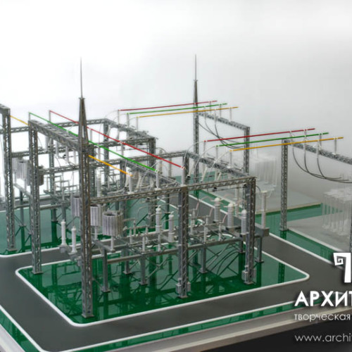 1:30 scale Exhibition model of substation