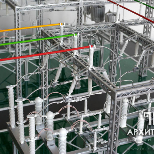 1:30 scale Exhibition model of substation