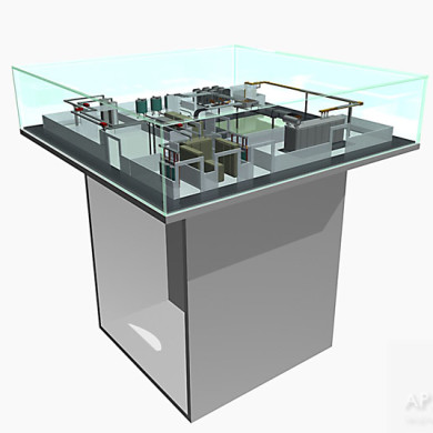 Visualization of model project, for reconciliation, 3D graphics