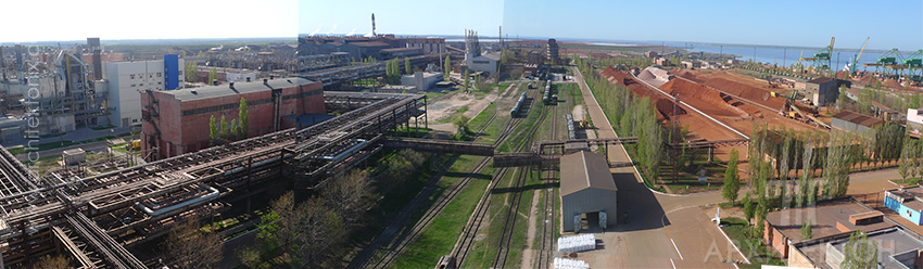 architectural models of the Nilkolayev alumina Plant