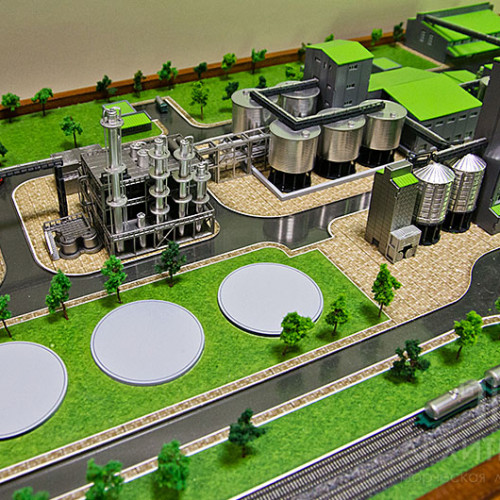 Architectural model of the plant, 3D printing