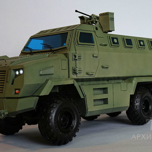 Production of scaled armored car models