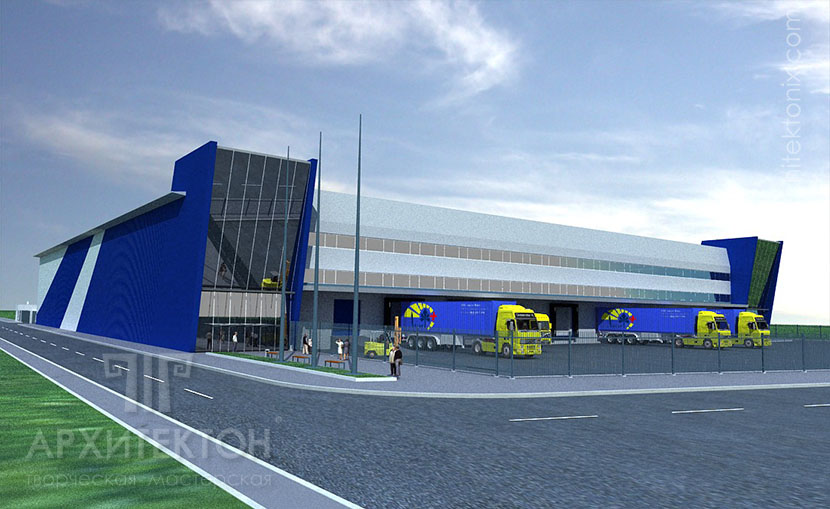 Проект офисно-складского комплекса в городе Киев