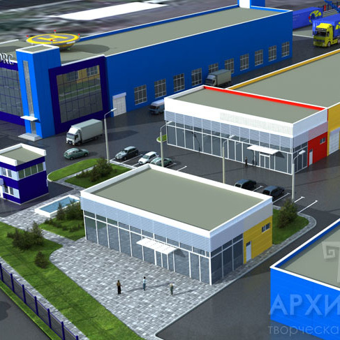 Ескізний проект виробничо - складського комплексу в місті Ірпінь. Київська область