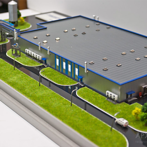 architectural model of factory