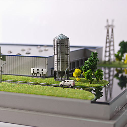 1:250 Scale model of factory