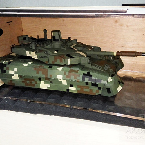 models of “Oplot” tank for exhibition