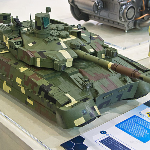 smodel making of military equipment for purposes and Trade show calemodels of “Oplot” tank