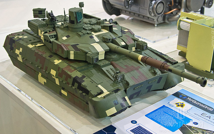 smodel making of military equipment for purposes and Trade show calemodels of “Oplot” tank