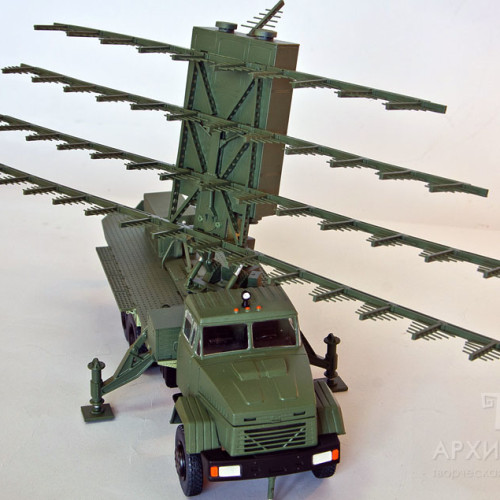 Exhibition model of MR -18 radar station