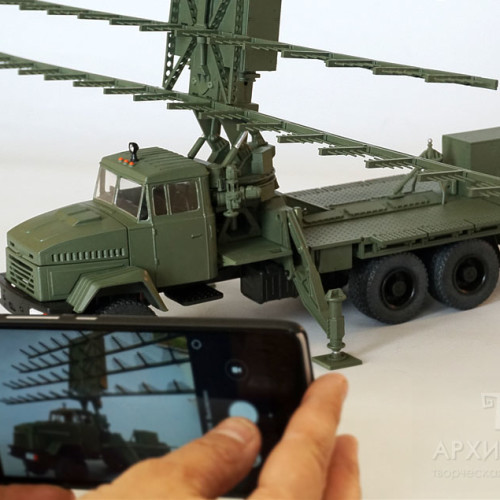 Custom made models of MR -18 radar station