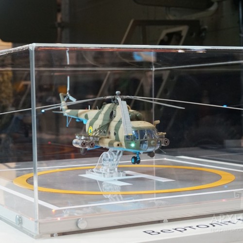 Exhibition model of helicopter Mi-8 MT