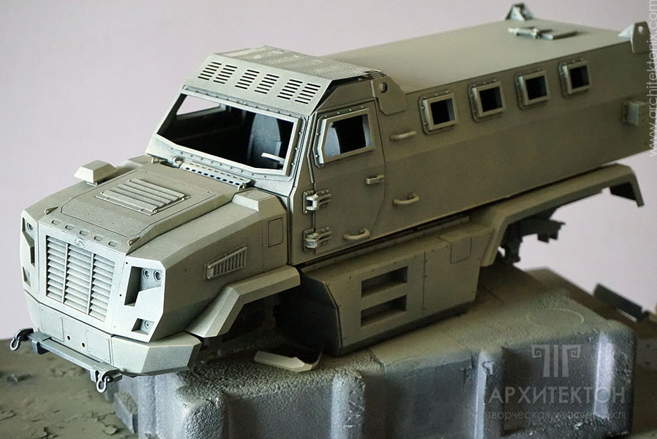 Custom made models of KrAZ “Fiona” MRAP