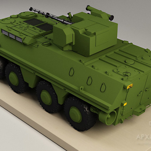 Exhibition model of BTR-4 armored personnel carrier